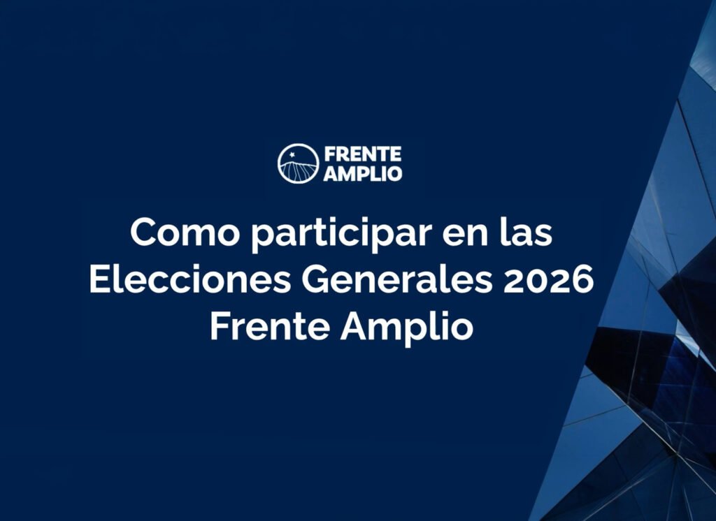 Video: Cómo participar  en las Elecciones Generales  2026 del Frente Amplio